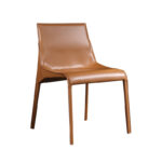 saddle leather chair