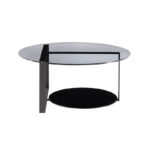 double-layer round coffee table