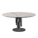 sintered stone round table