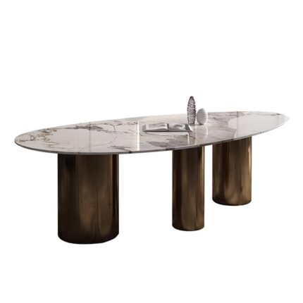 oval-shaped table