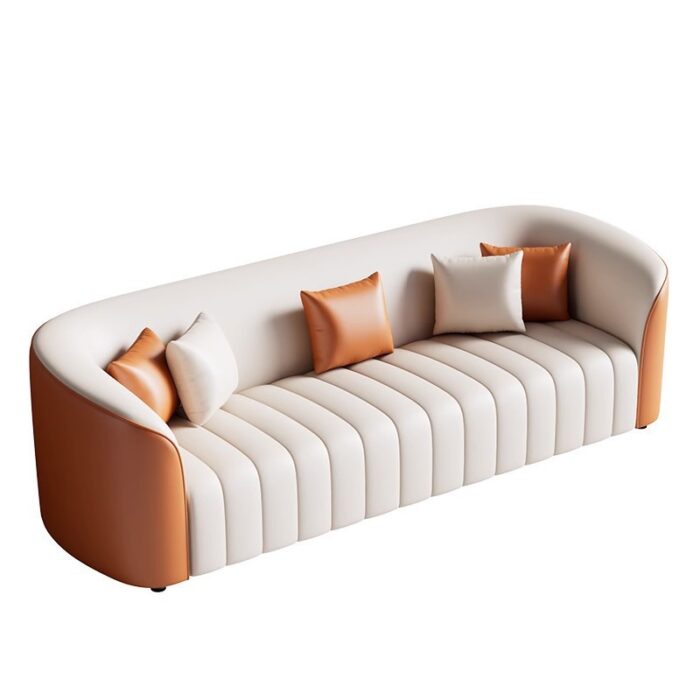 light leather sofa